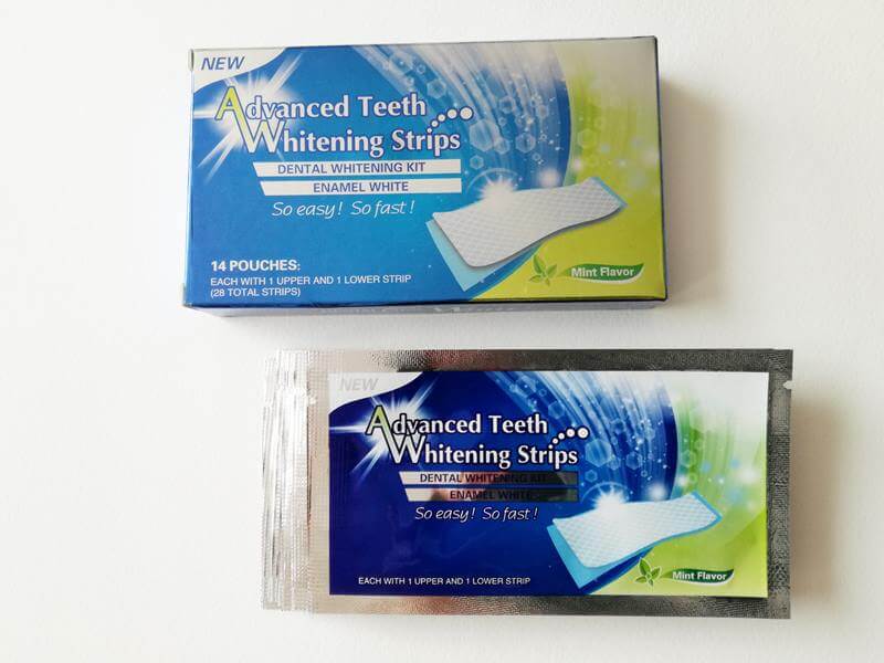 Tanden Bleken met Activated Charcoal- Tandpasta, Poeder en Whitening Strips 8 whitening strips (2)